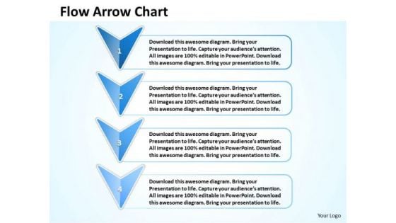 Ppt 4 Phase Diagram Linear Flow Arrow Org Chart PowerPoint 2010 Templates