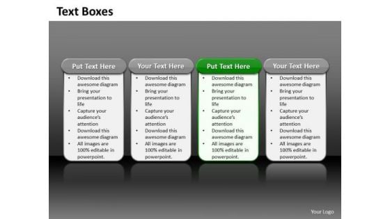 Ppt 4 Reasons You Should Buy From Us Process Tables PowerPoint Templates