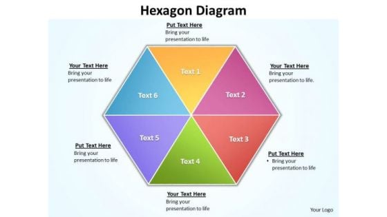 Ppt 6 Factors Hexagon Angles Free Fishbone Diagram PowerPoint Template Editable Templates