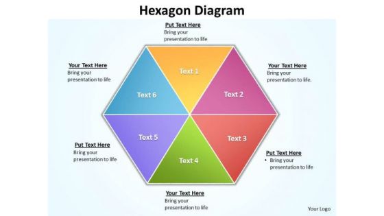 Ppt 6 Factors Hexagon Cause And Effect Diagram PowerPoint Template Editable Templates