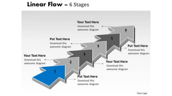 Ppt 6 Stages Step By Marketing Strategy Transactions Communication PowerPoint 2 Design