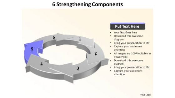 Ppt 6 Strengthening Components PowerPoint Certificate Word Templates