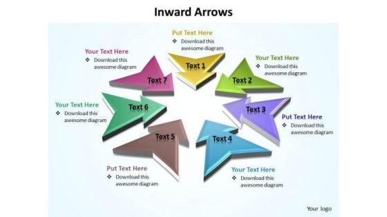 Ppt 7 Colorful PowerPoint Background Arrows Pointing Inwards Templates Ppt 7 Colorful PowerPoint Background Arrows Pointing Inwards Templates