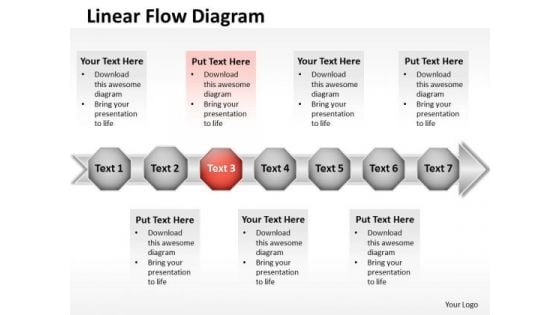 Ppt 7 Continual Stages Business Presentation Download Data Flow Diagram PowerPoint Templates