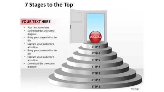 Ppt 7 Phase Diagram To The Top PowerPoint Templates