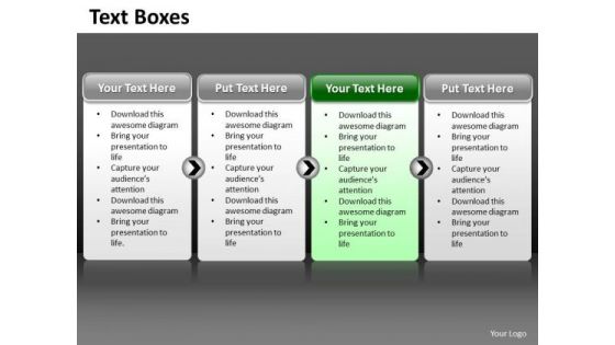 Ppt A Simple 4 Stage Process Editable PowerPoint Templates