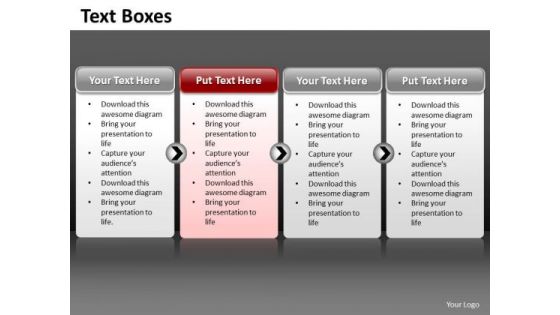 Ppt A Simple 4 Stage Process Editable Project Management PowerPoint Templates