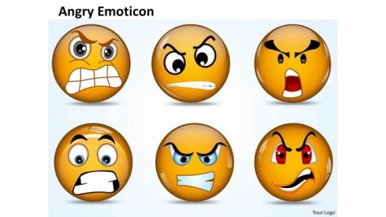 Ppt An Illustration Of Angry Emoticon Business Plan PowerPoint Business Templates