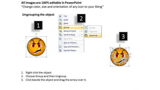 Ppt An Illustration Of Angry Emoticon Business Plan PowerPoint Business Templates