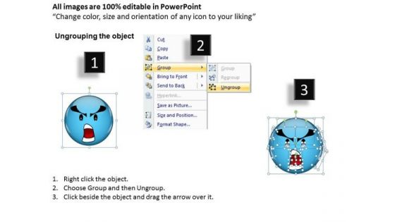 Ppt An Illustration Of Angry Emoticon Communication Skills PowerPoint Business Templates