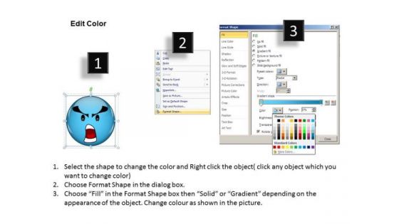 Ppt An Illustration Of Angry Emoticon Communication Skills PowerPoint Business Templates
