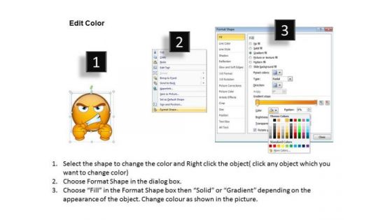 Ppt An Illustration Of Angry Emoticon Communication Skills PowerPoint Templates