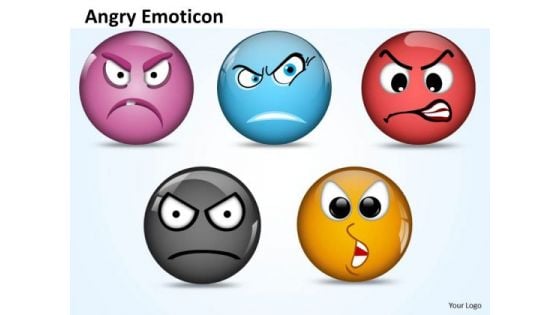 Ppt Angry Emoticon Pointing Accusing Finger Business PowerPoint Templates