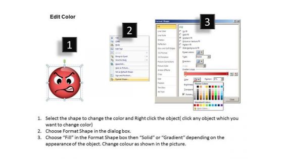 Ppt Angry Emoticon Pointing Accusing Finger Business PowerPoint Templates