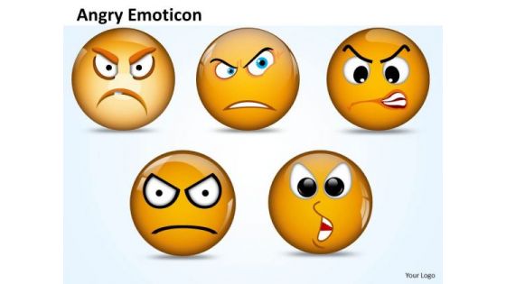 Ppt Angry Emoticon Pointing Accusing Finger PowerPoint Templates Slides