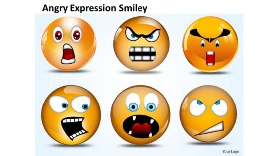 Ppt Angry Expression Smiley Time Management PowerPoint Business Templates