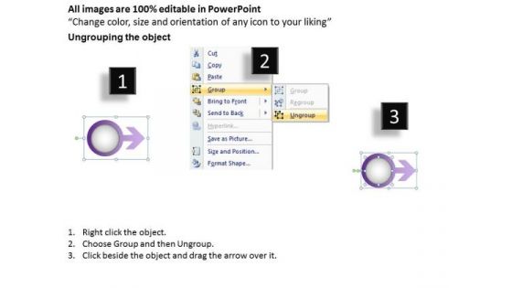 Ppt Annular Demonstration Of 3 Power Point Stage Using Arrow PowerPoint Templates