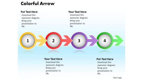 Ppt Arrow And PowerPoint Presentation Circular Process 4 State Diagram Templates