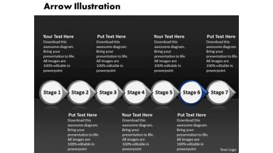 Ppt Arrow Example Of Mechanism Using 7 Stages PowerPoint Templates