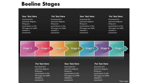 Ppt Arrow Forging Process PowerPoint Slides 7 Stage Templates