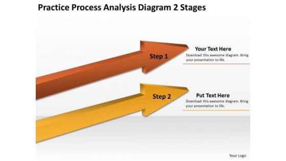 Ppt Arrow Practice Process Analysis Diagram 2 Stages PowerPoint Slides