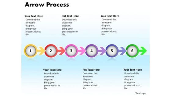 Ppt Arrow Procurement Process PowerPoint Presentation 6 Stage Templates