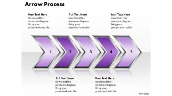 Ppt Arrow Writing Process PowerPoint Presentation 5 State Diagram Style 2 Templates