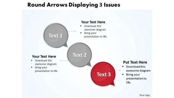 Ppt Arrows Download PowerPoint Layouts Stagesdisplaying 3 Issues Templates