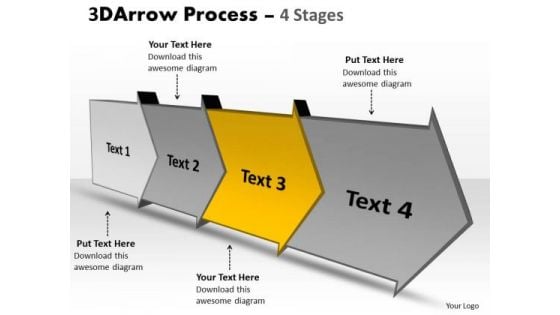 Ppt Background 3d 4 Power Point Stage View Download Arrow Progression Graphic