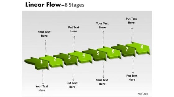 Ppt Background 3d Illustration Of 8 Steps Marketing Plan Project Management PowerPoint 1 Image