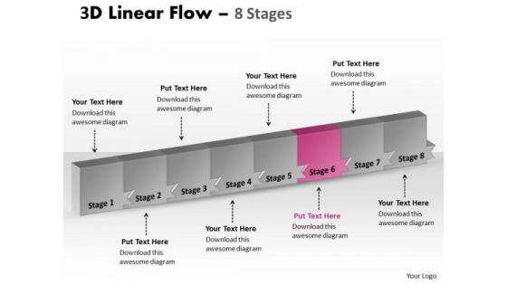 Ppt Background 3d Illustration Of Corporate Procedure Strategy PowerPoint 7 Image