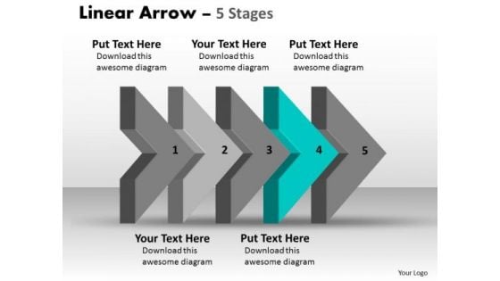 Ppt Background 3d Linear Abstraction To Show Five Steps Sales Issues 5 Design