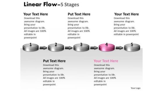 Ppt Background 3d Non-linear PowerPoint Flow Five Create Macro Diagram 5 Design