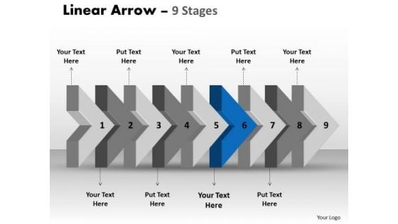 Ppt Background Beeline Flow Arrow Diagram Project Management PowerPoint 7 Design