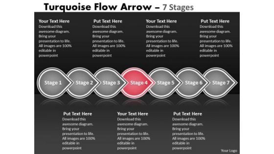 Ppt Background Continual Seven Stages Linear Flow Communication Skills PowerPoint 5 Image