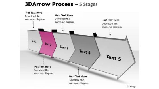 Ppt Background Five Stages Planning Method Swim Lane Diagram PowerPoint Template 3 Graphic