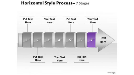 Ppt Background Non-linear PowerPoint Demonstration Of 7 Stages Activity 8 Image