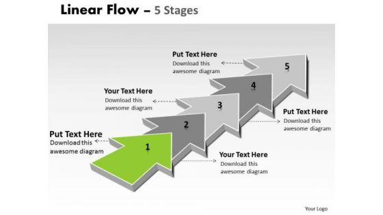 Ppt Background Sales PowerPoint Theme Step By Linear Flow 2 Graphic