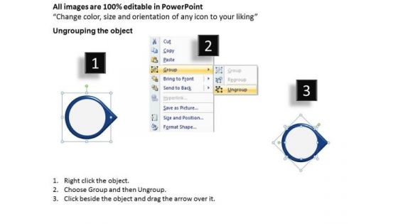 Ppt Beeline Description Of 5 Stages Using Circular Arrows PowerPoint 2010 Templates