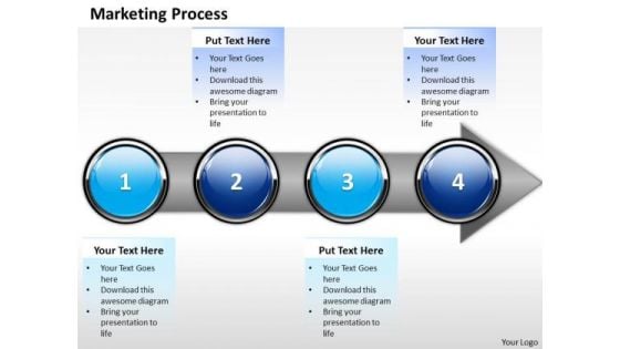 Ppt Beeline Illustration Of Financial Process Using 4 Phase Diagram PowerPoint Templates