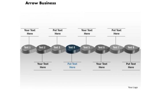 Ppt Blue Circular Arrow Business Transactions Diagram PowerPoint Slide Text Templates