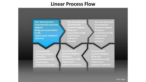 Ppt Blue Piece Connected In Linear Forging Process PowerPoint Slides Flow Templates Ppt Blue Piece Connected In Linear Forging Process PowerPoint Slides Flow Templates