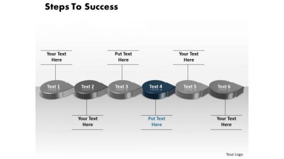 Ppt Blue Step To Success Using Circular PowerPoint Menu Template Arrow Templates