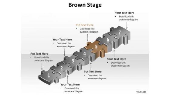 Ppt Brown Success Step PowerPoint Templates