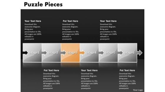 Ppt Build A Puzzle PowerPoint Template Pieces Series Of Create Macro Templates