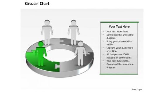 Ppt Business Men Standing Onl Pie Chart Birthday Presentation PowerPoint Templates