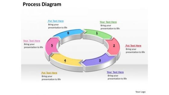 Ppt Business Process Cyclic Diagram PowerPoint Template With 6 Steps Editable Templates