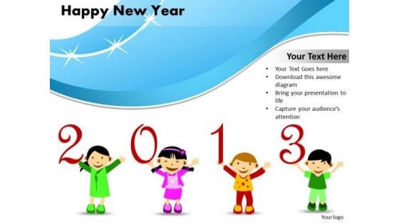 Ppt Cards And Dices Happy New Year Project Management PowerPoint Templates