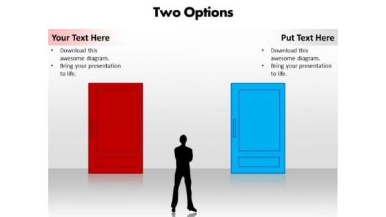 Ppt Choosing Between 2 Options Editable PowerPoint Templates