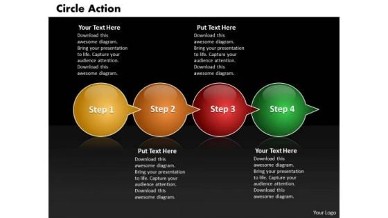 Ppt Circle Action Through Bubbles 4 PowerPoint Slide Numbers Templates